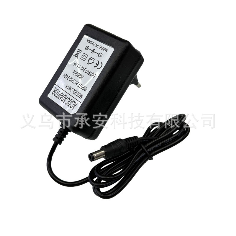 Wholesale 24V1.5A power adapter, monitoring display screen, motor, LED light strip, 24V 1500mA, fully safe detail image 4