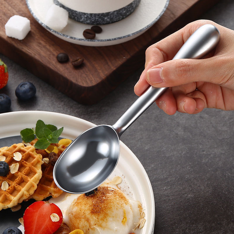 锌合金水滴柄冰淇淋勺一体多用挖球器雪糕勺奶粉勺茶水果勺