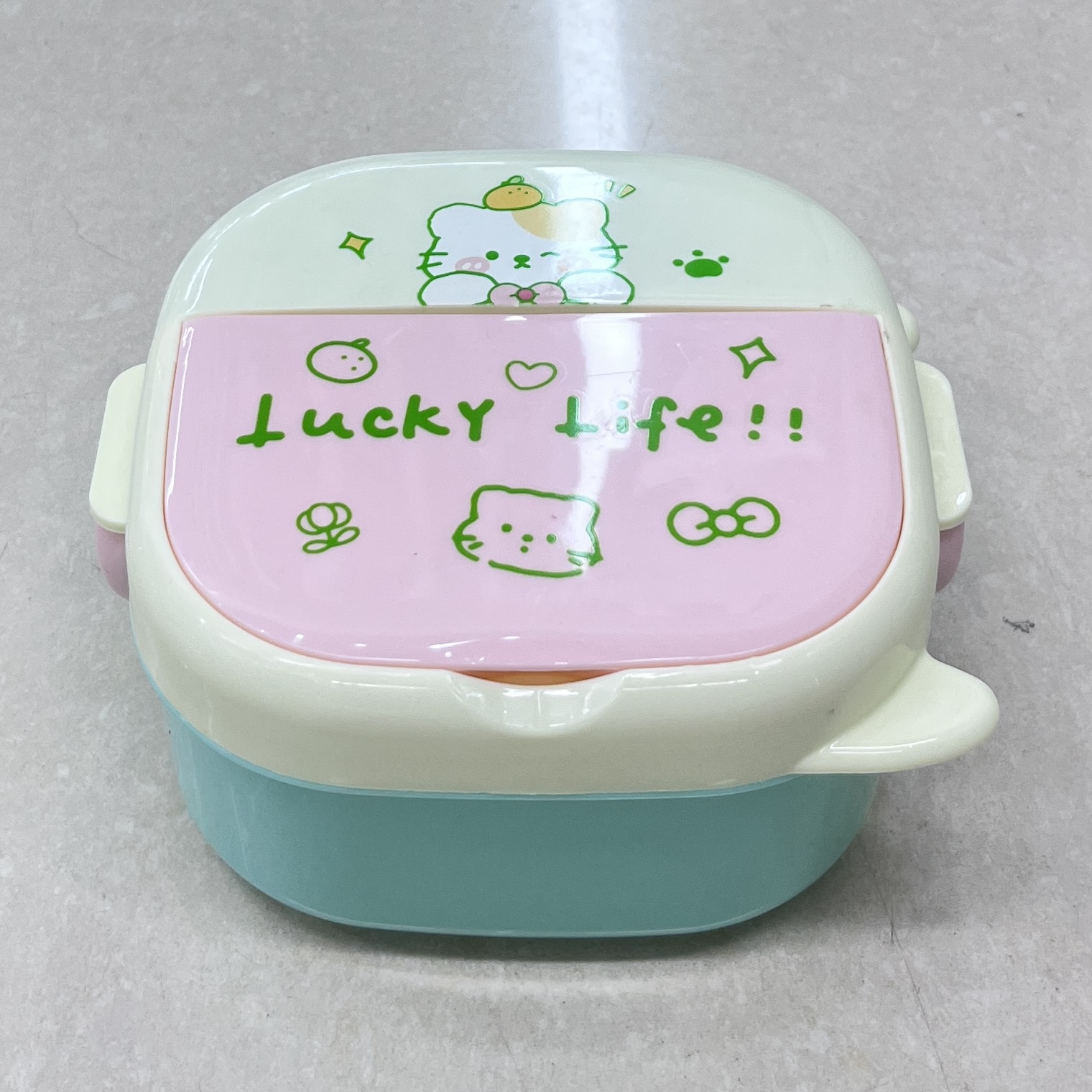 卡通便当盒便携可爱学生野餐盒新款午餐格户外饭盒塑料