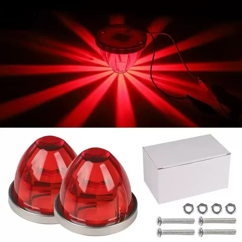 Truck side lights, truck width indicator side lights, indicator side lights, LED ship signal lights, watermelon flashing, high-brightness vehicle lights Item Picture