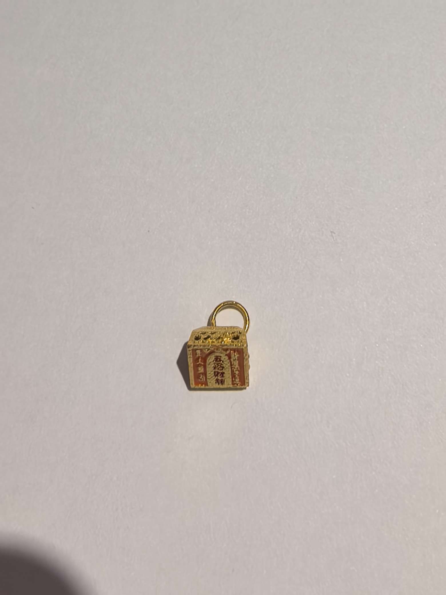 s925 Silver Drop Oil Five-Way God of Wealth Slip p1340