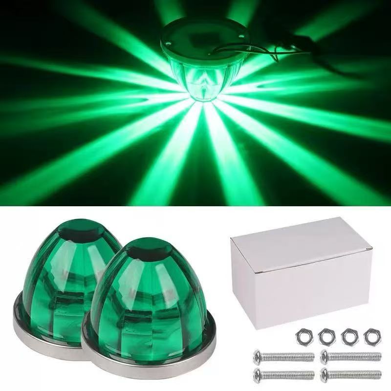 Truck side lights, truck width indicator side lights, indicator side lights, LED ship signal lights, watermelon flashing, high-brightness vehicle lights details Picture
