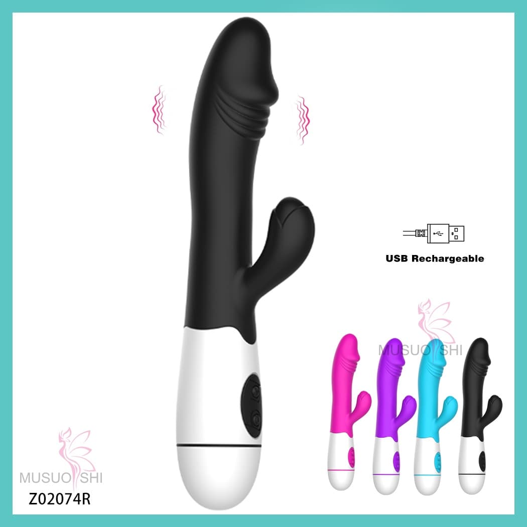 Z02074R Hot Selling USB Rechargeable 30 Frequency Vibration  Adjustment Masturbation Female Massage Vibrator Adult Sex Product Sex Toys full figure