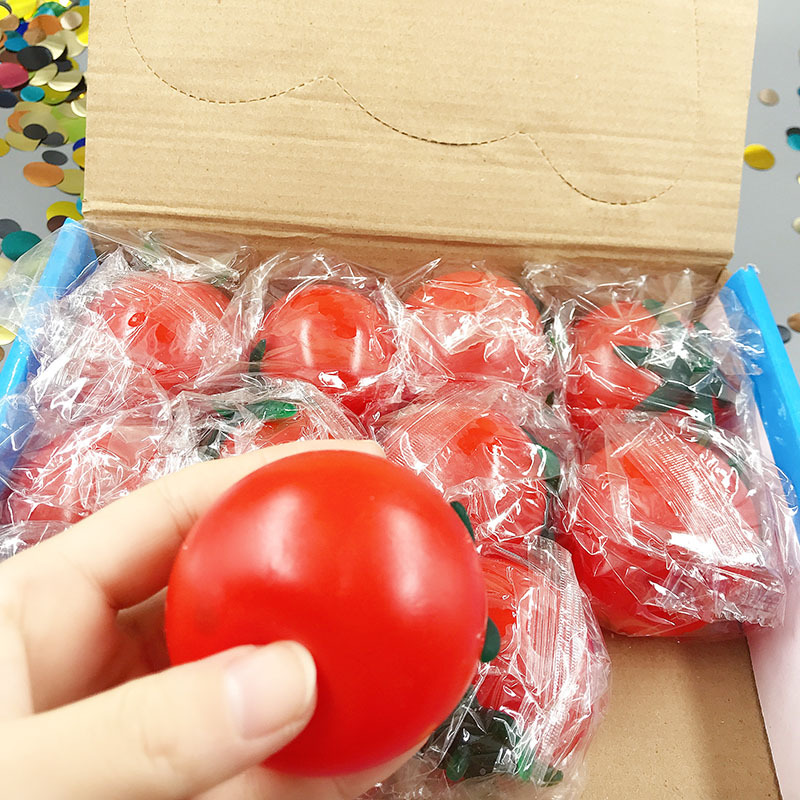 Cartoon venting water balls, creative pranks, pinching fun toys, stress-relieving and venting fruits, stress-relieving pig head venting ball toys detail image 2