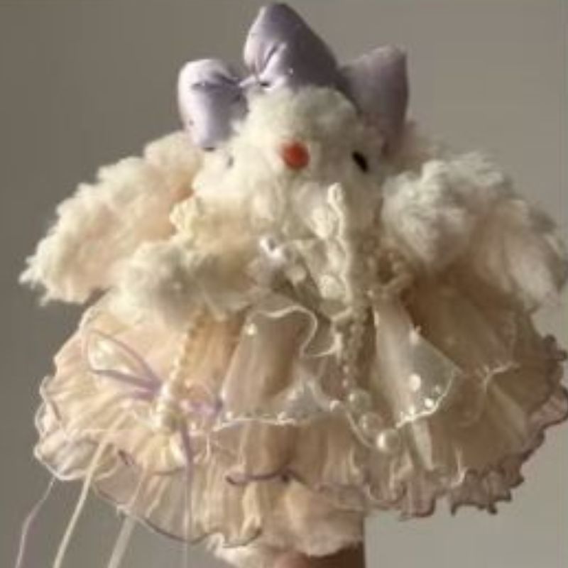 1040861可爱萌系毛绒挂件钥匙扣书包包挂饰小玩偶小熊小可爱超级舒服