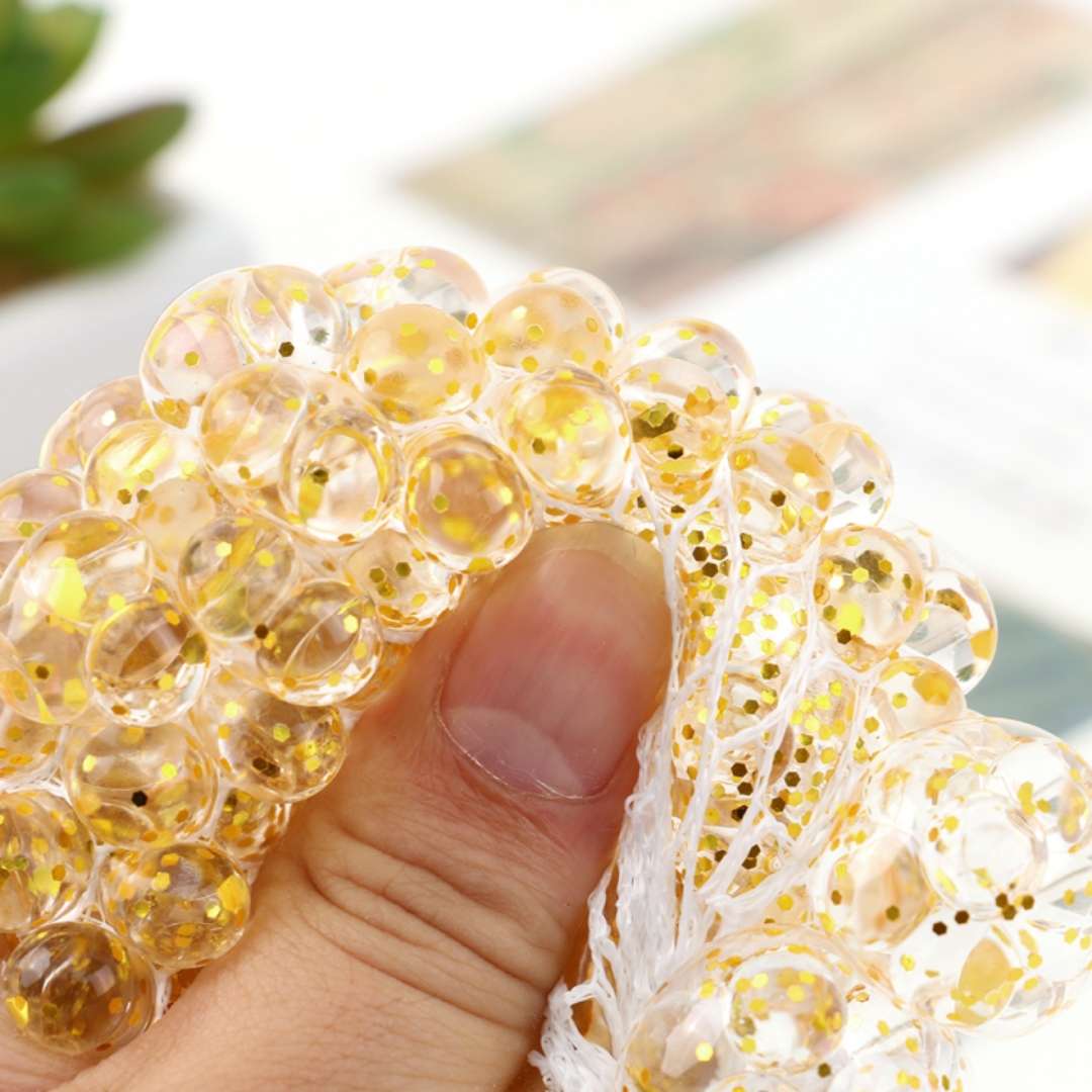 Golden powder grape balls, stress-relieving magic tools, venting balls, stress-relieving pranks, small toys, children's pinching fun, street stall toys, wholesale toys detail image 6