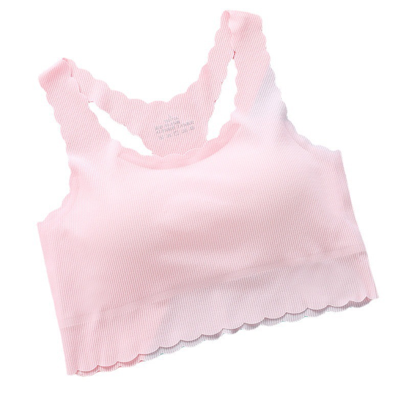 Inventory export to Southeast Asia: seamless breathable vests for junior high school development period, girls' underwear, bras, summer underwear, lightweight children's underwear, ice silk clothes, seamless ice silk vests, breathable bras for export Specification drawing
