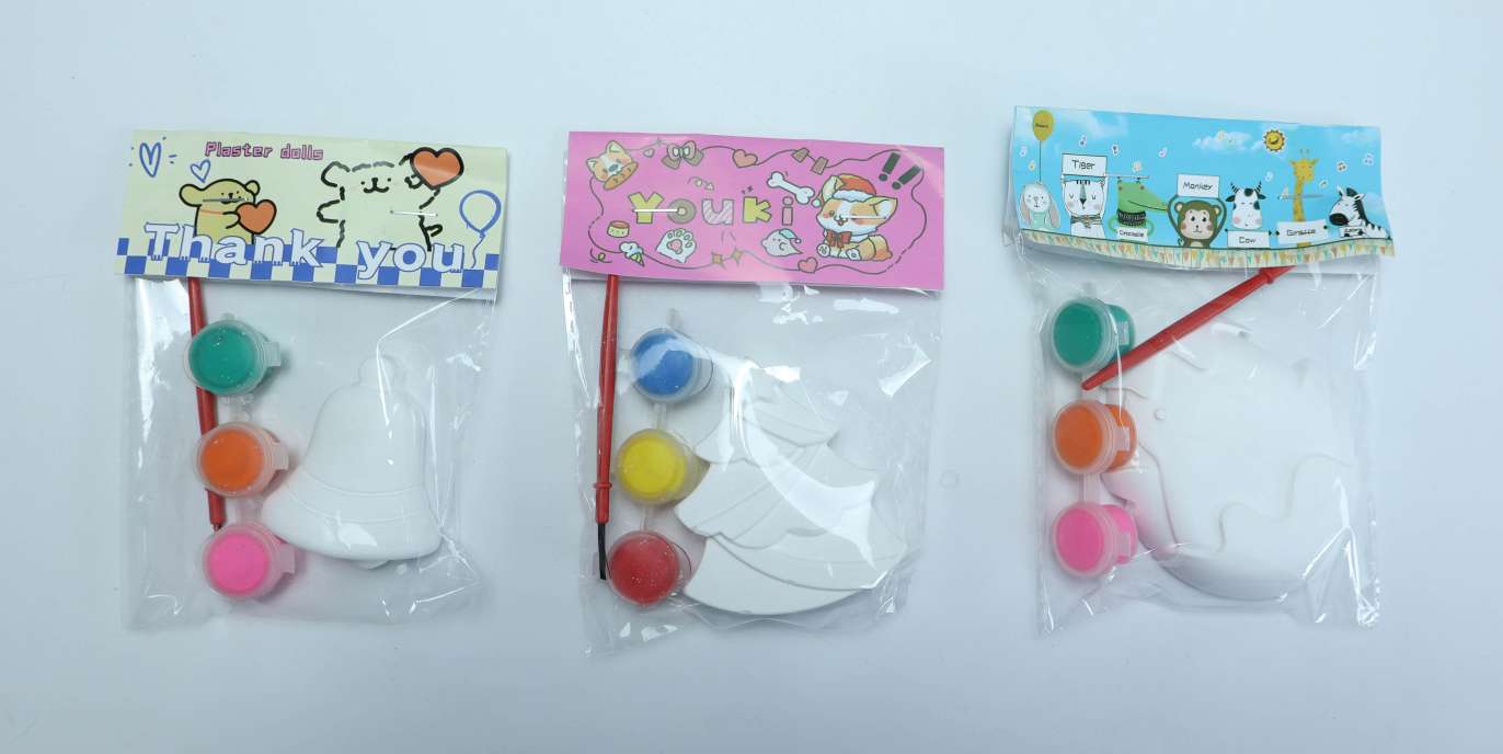 DⅠV 石膏填色 塑料流体熊 石膏玩具详情图6