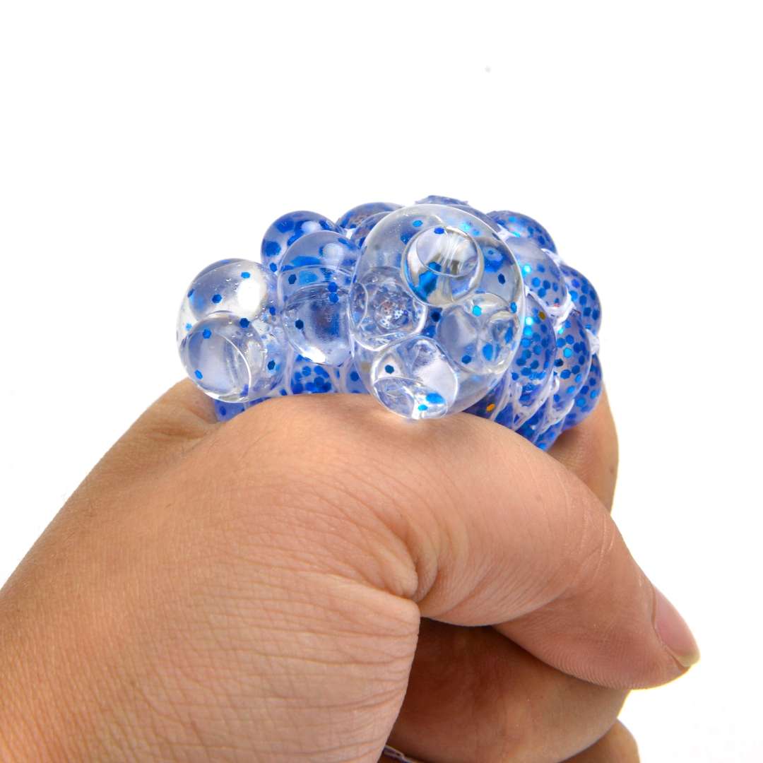 Golden powder grape balls, stress-relieving magic tools, venting balls, stress-relieving pranks, small toys, children's pinching fun, street stall toys, wholesale toys details Picture