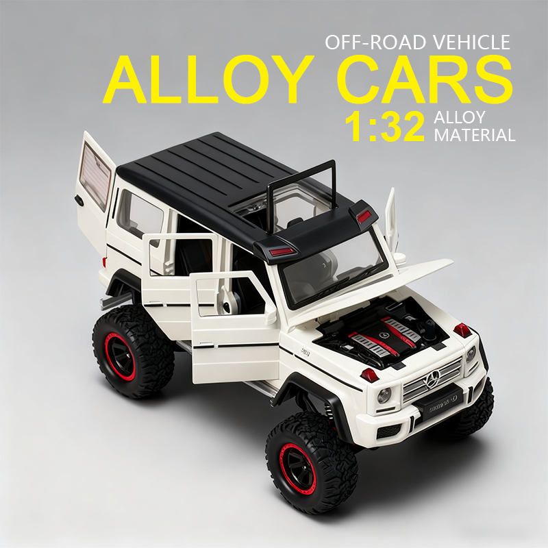1:32 Mercedes-Benz G500 alloy off-road vehicle model G-Class Mercedes-Benz revamped G-Class simulation car toy boy Item Picture