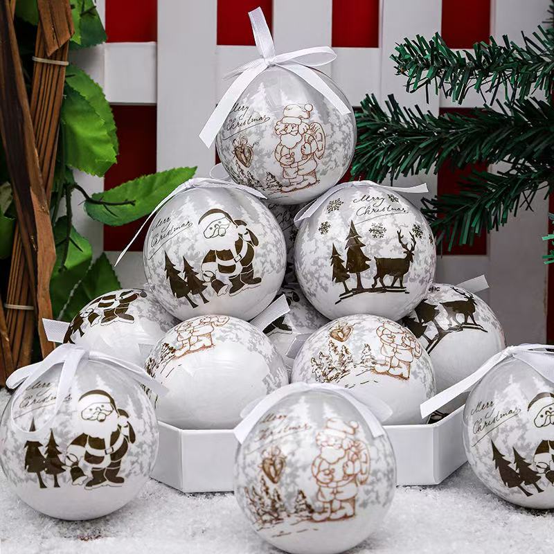 Cross-border new products: Christmas reindeer snowman Elderly foam stickers, Christmas balls, Christmas pendants, Christmas decorations, festive atmosphere pendants