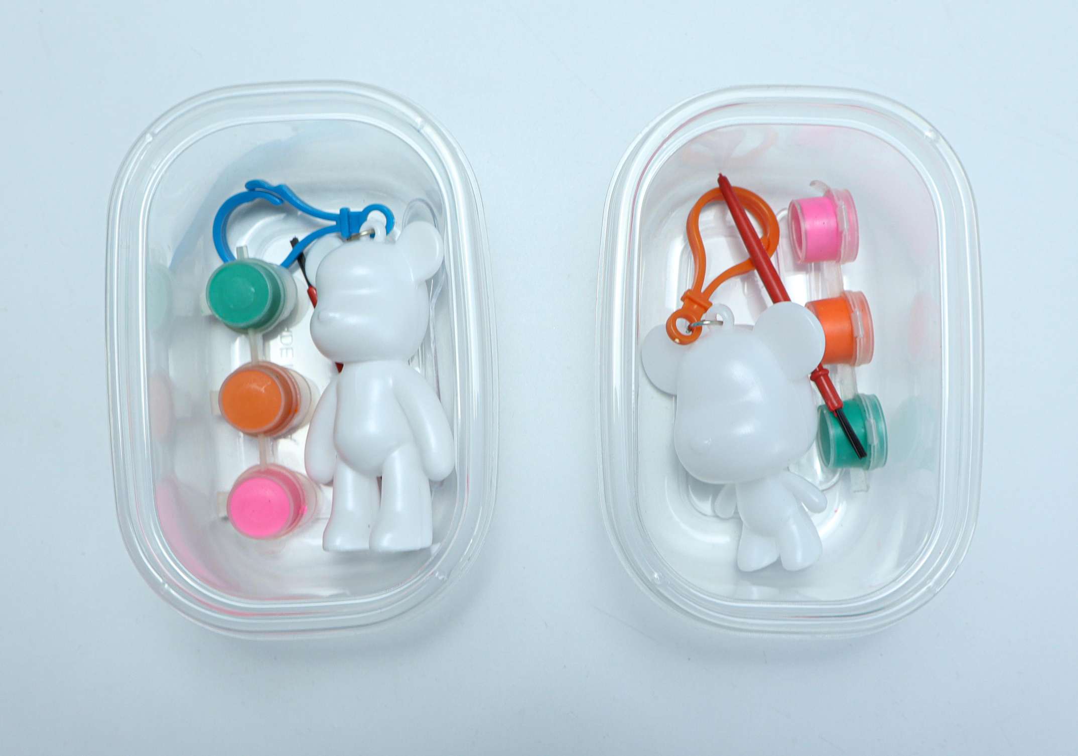 DⅠV 石膏填色 塑料流体熊 石膏玩具细节图