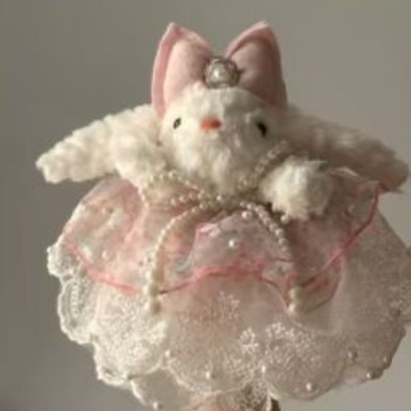 1040863可爱萌系毛绒挂件钥匙扣书包包挂饰小玩偶小熊小可爱超级舒服