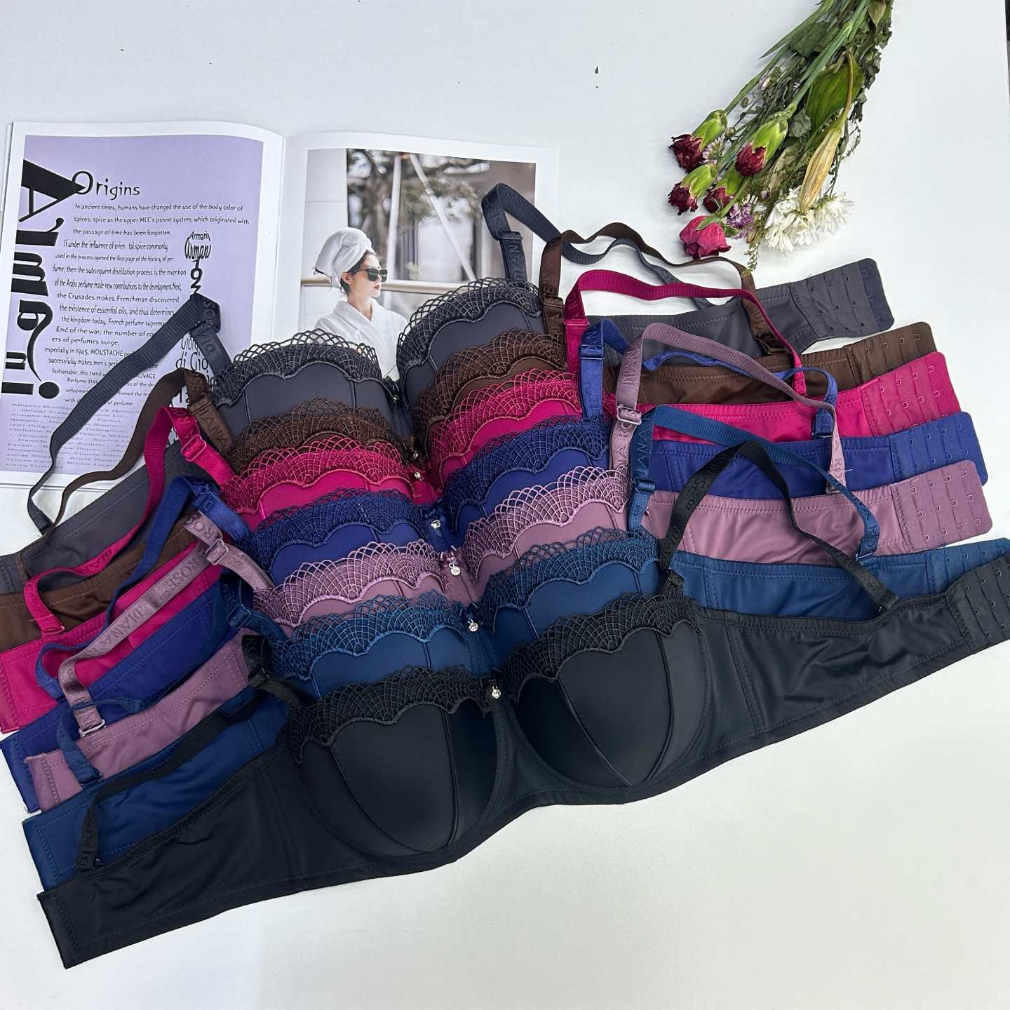 Export to Africa, South America and Europe. Sexy pure desire bras, peach palm cups, strapless bras, gathering bras, export-oriented shaping women's bras, women's underwear full figure