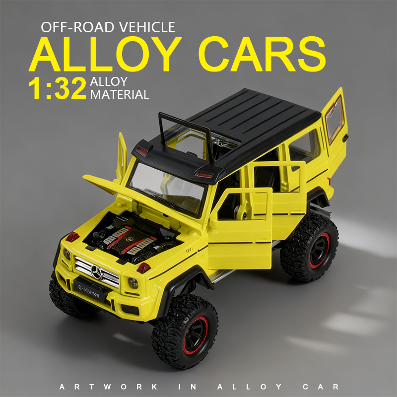 1:32 Mercedes-Benz G500 alloy off-road vehicle model G-Class Mercedes-Benz revamped G-Class simulation car toy boy Application Scenario