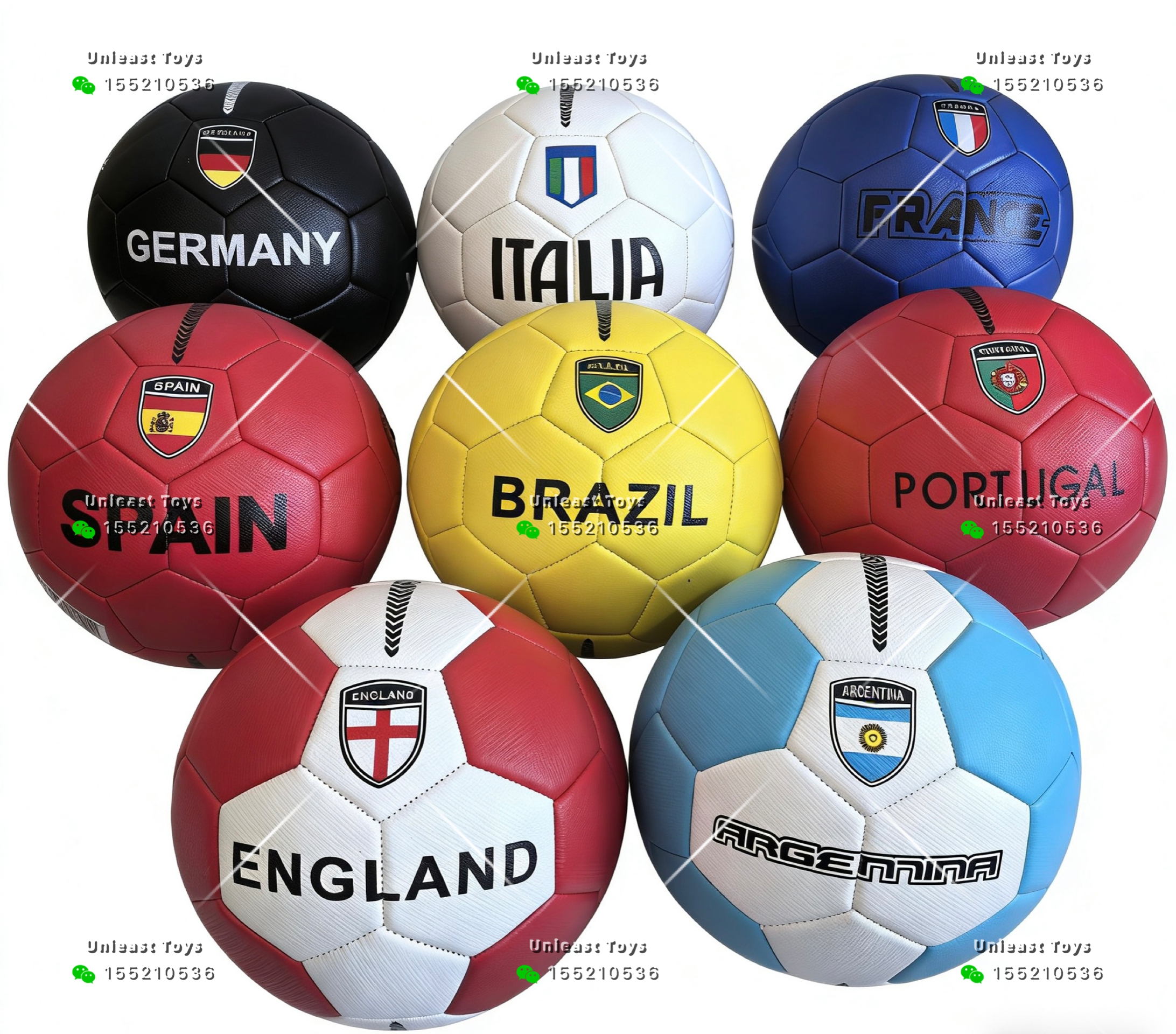 2026新款足球#5#发泡拼接国旗色足球+玩具足球健身器材足球球健身器材运动足球