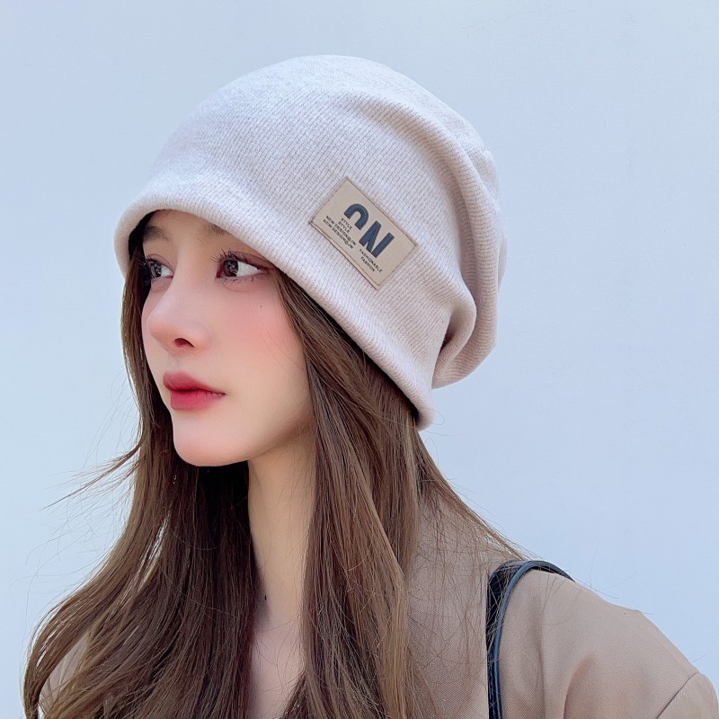 Dui Dui Hat's new autumn and winter style Japanese-style ear-protective headband knitted cap, personalized windproof cap