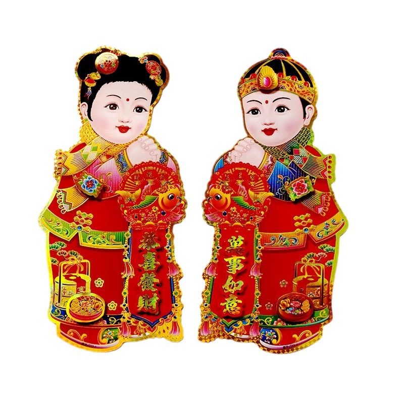 门贴、年画实物图