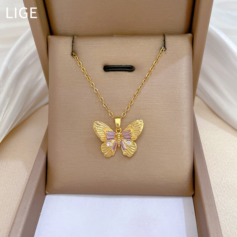 【 Titanium Steel 】 Necklace and earring set, light luxury laser bow with full diamonds, personalized and elegant banquet earrings and necklaces Application Scenario