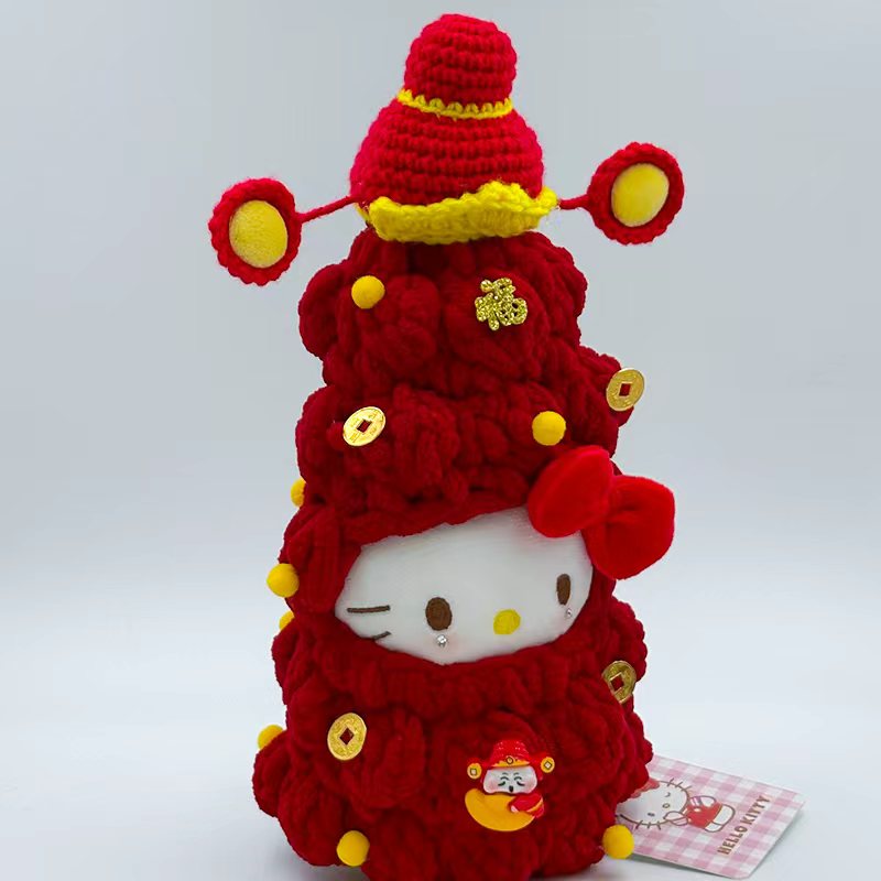 财神红色圣诞树 超重工 美貌圣诞树KT 桌面摆件圣诞礼详情图1