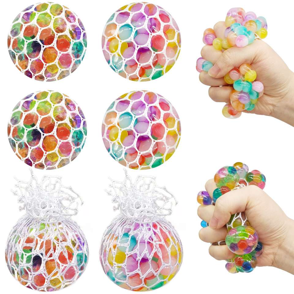 Cross-border stress-relieving TPR soft rubber stress-relieving and venting grape ball bead ball squeezing water droplet ball Pinching fun toys wholesale detail image 2