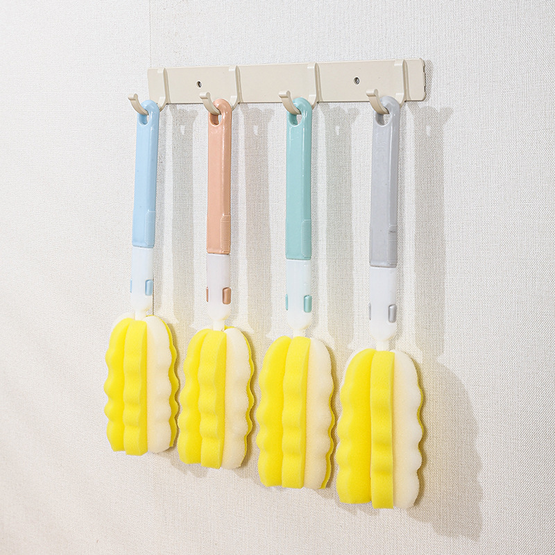 Wholesale of household long-handled cup brushes, foldable baby bottle brushes, detachable sponge cup washers and daily necessities Specification image