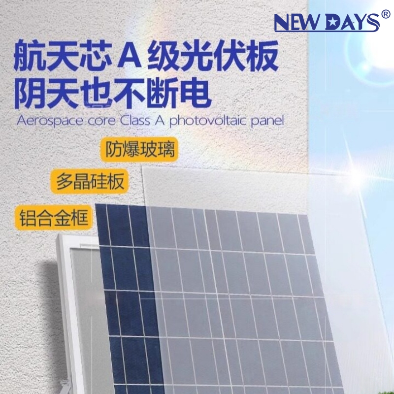 NEWDAYS marca transfronteriza nueva luz solar LED luz de calle de iluminación, luz de emergencia de plástico al aire libre, luz de iluminación a prueba de agua de sensor humano Application Scenario