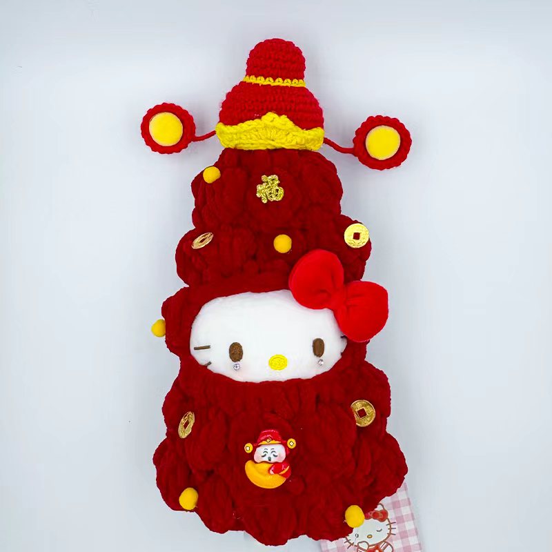 财神红色圣诞树 超重工 美貌圣诞树KT 桌面摆件圣诞礼产品图