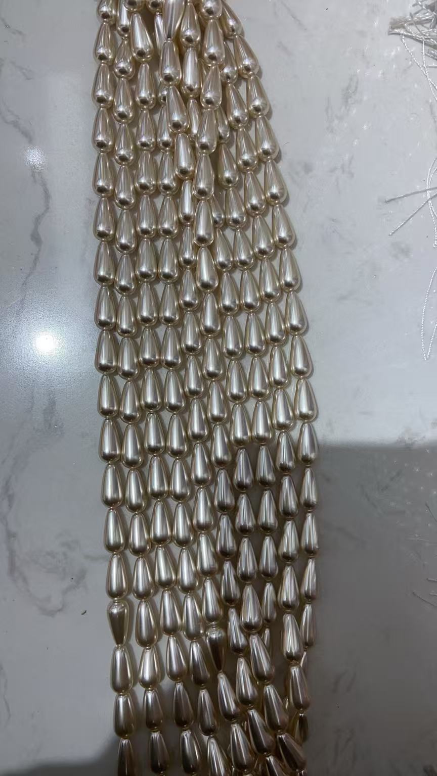 真诚饰品8*12长水滴干枯玫瑰串珠饰品配件