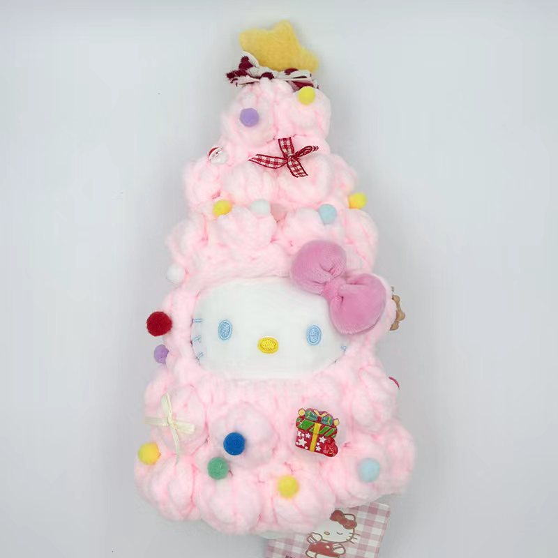 【Haileykittyy】圣诞季 超重工 美貌圣诞树浅粉 桌面摆件圣诞礼白底实物图