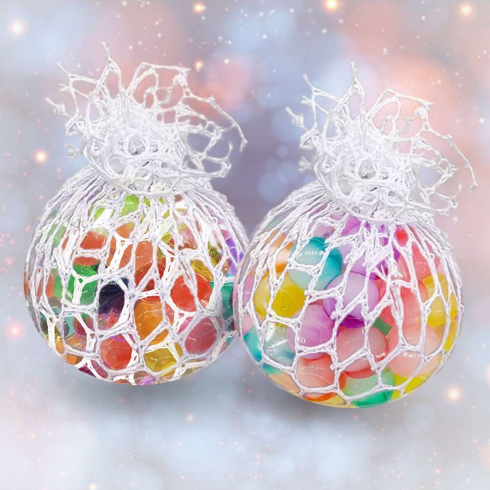 Cross-border stress-relieving TPR soft rubber stress-relieving and venting grape ball bead ball squeezing water droplet ball Pinching fun toys wholesale details Picture