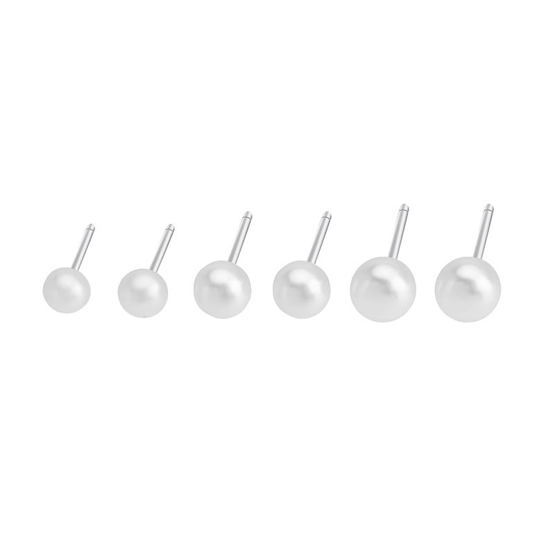 Ins-style pearl stud earrings for women, niche, light luxury, versatile earrings, high-end and retro style, 925 silver needle wholesale Item Picture