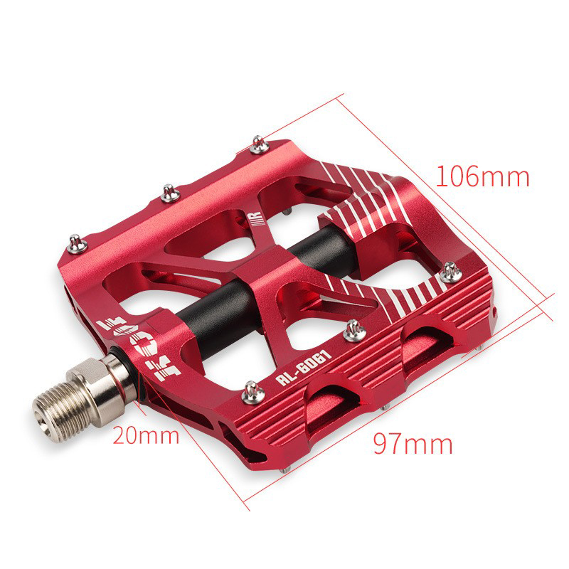 XT-T008 bearing footrest, aluminum alloy footrest, bicycle footrest, mountain bike with nails, anti-slip bicycle footrest Specification image