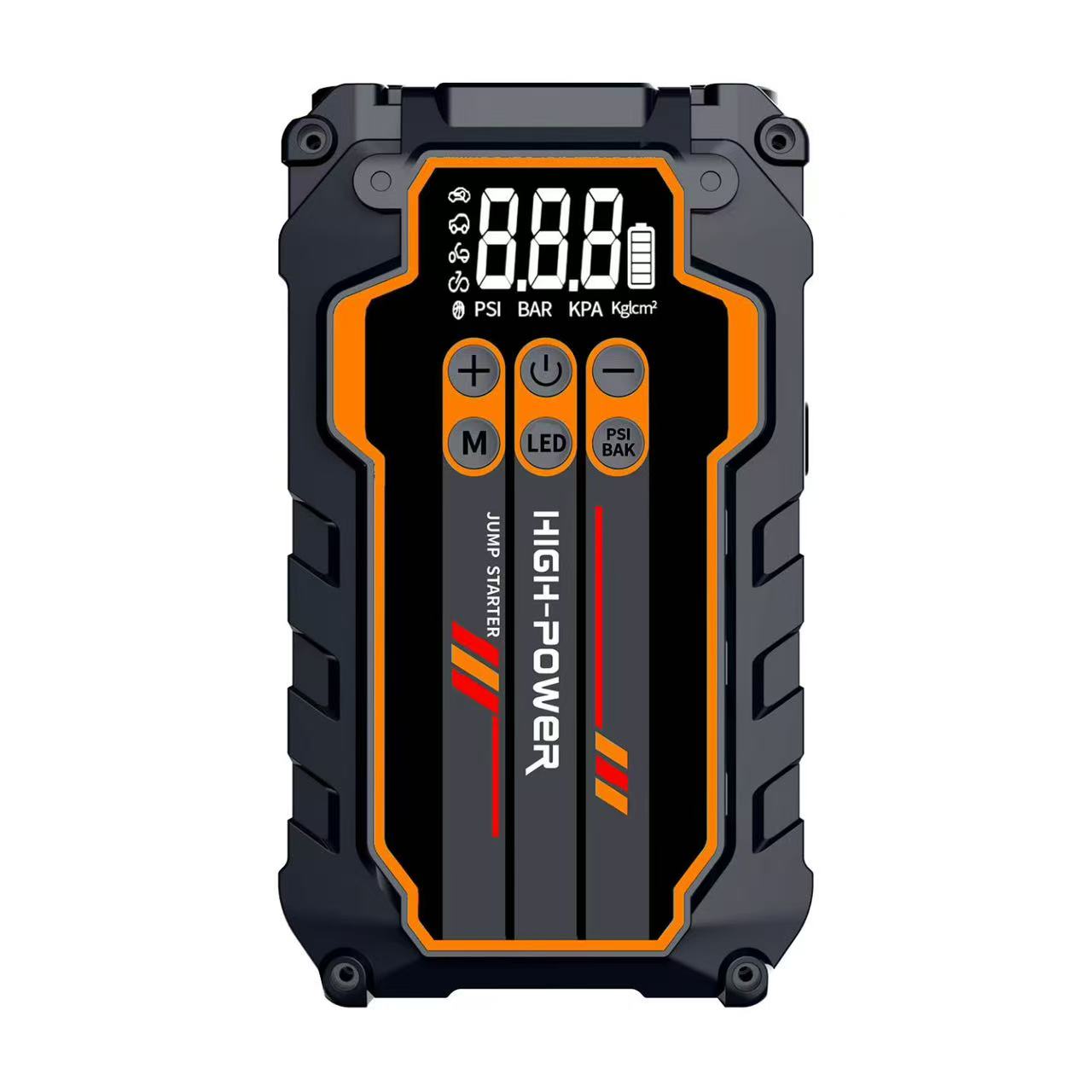Car emergency start power supply, 12V vehicle-mounted 12000MA air pump, multi-functional mobile phone charging lighting pic 8