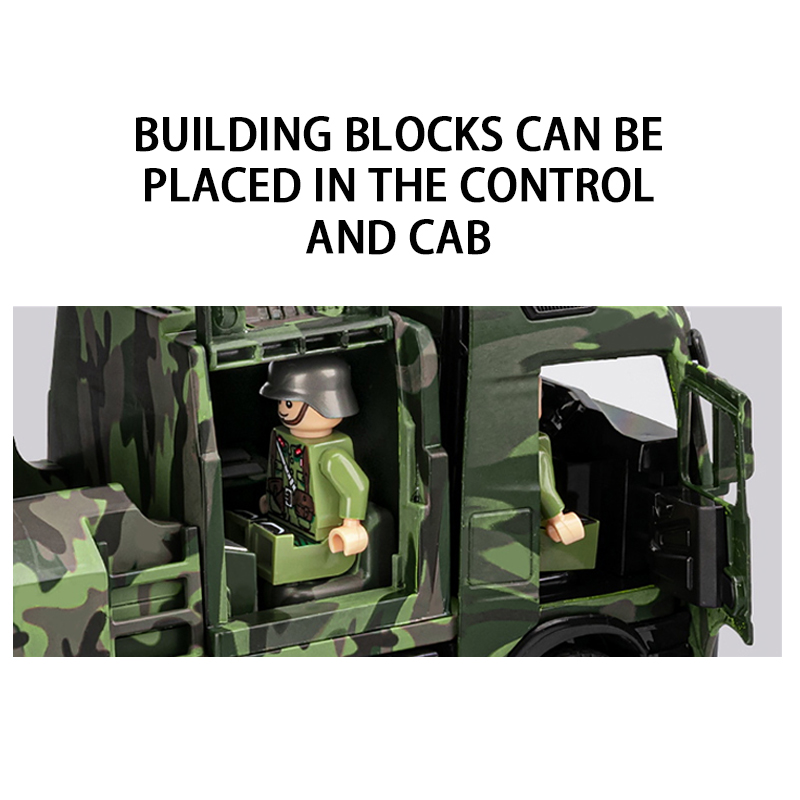 Intercontinental missile vehicle alloy model, rebound sound and light effect, trendy art desktop, trendy toys for boys Item Picture