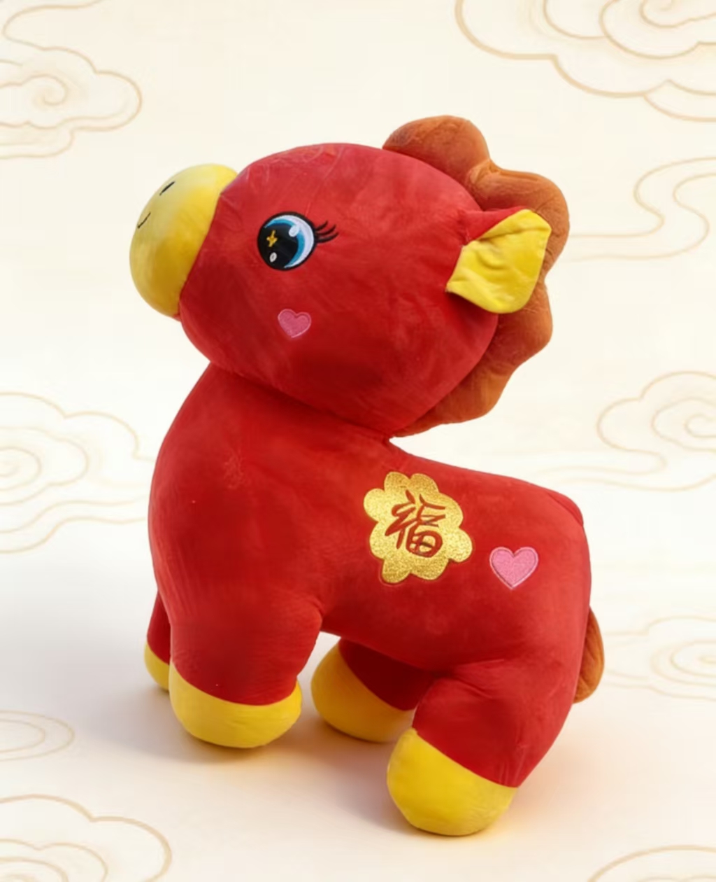 2026 生肖马系列 100CM 福马毛绒公仔