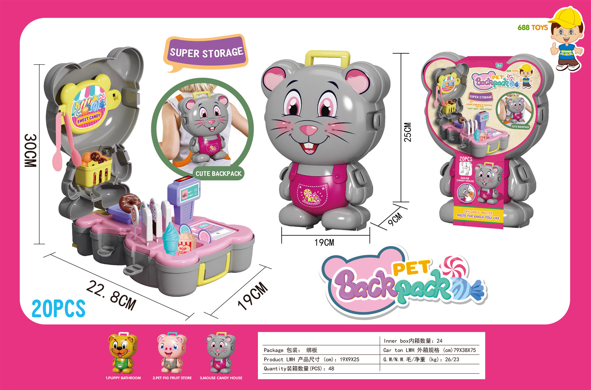 TA66374 Mouse Candy House details Picture