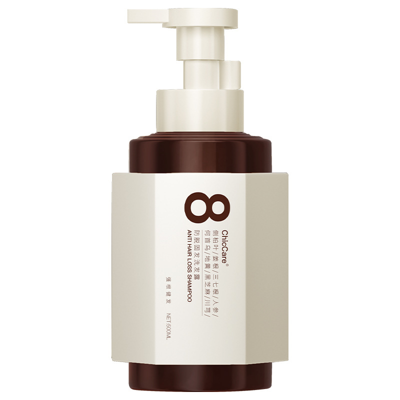Chiccare Anti-hair Loss Shampoo, 500ml large capacity, oil control and dandruff removal, fluffy and smooth, certified anti-hair loss, multi-plant extract formula. Item Picture
