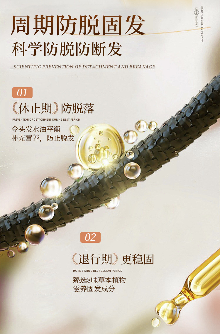 Ginger essence anti-hair loss shampoo, scientific care, strengthening hair roots, 20 years of professional quality guarantee. pic 4