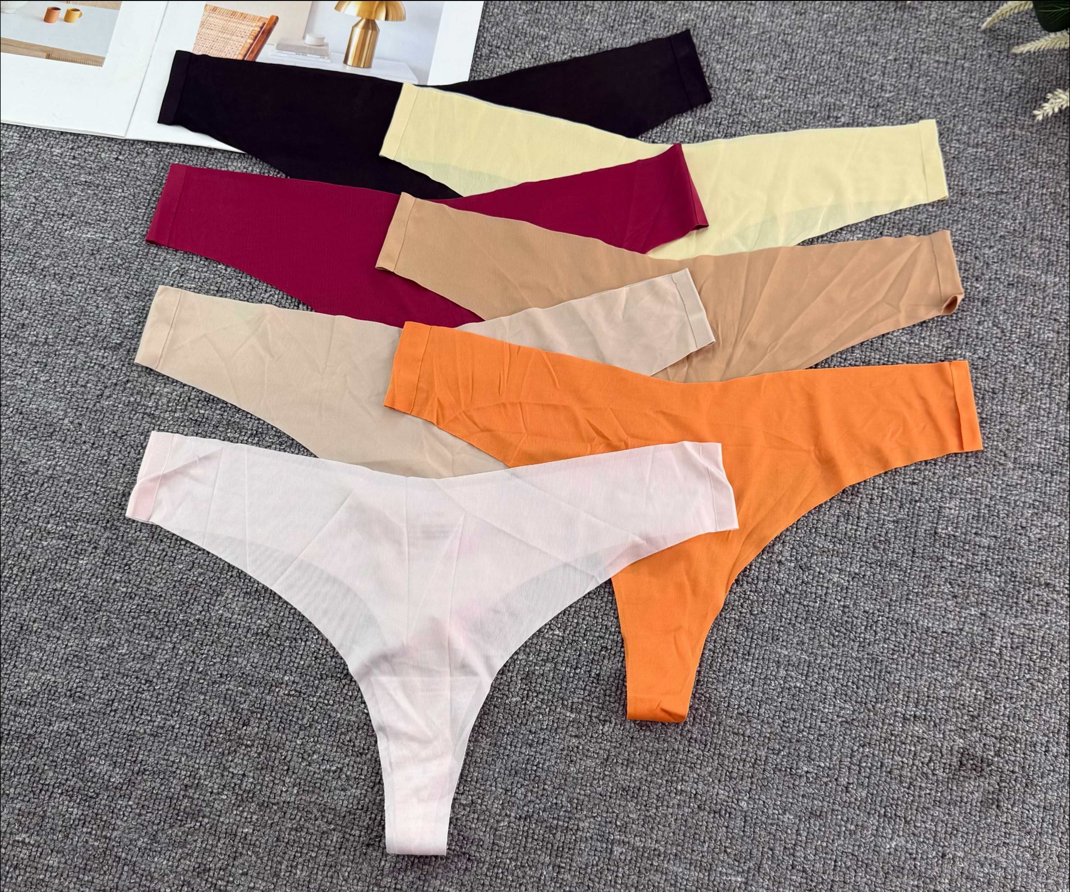Export of sex underwear, sexy low-waisted one-piece seamless yoga T-shaped hidden pants, women's thongs full figure