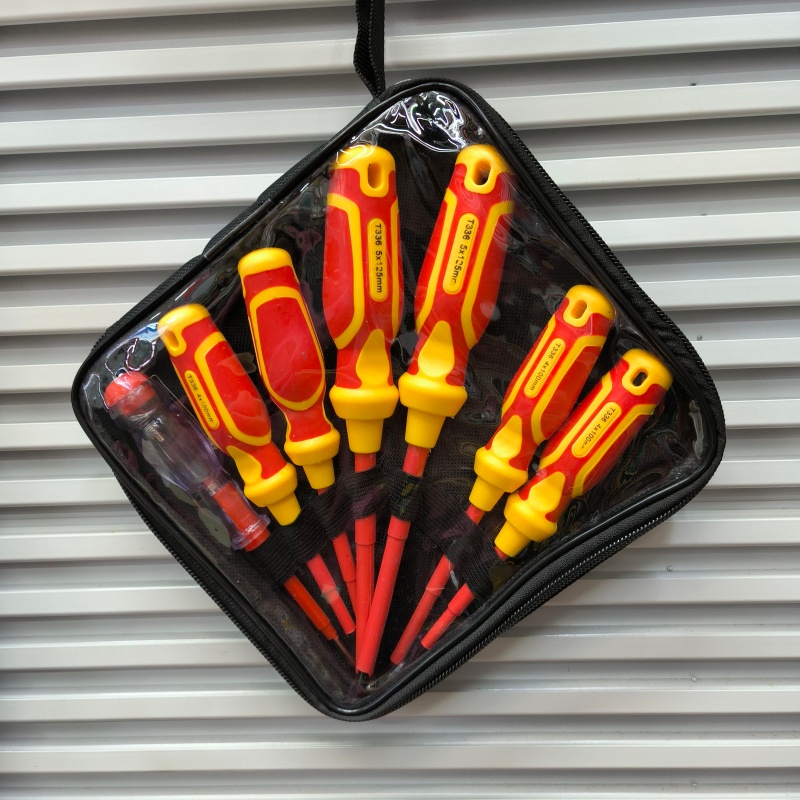 厂家直销五金工具十字一字多功能电工两用起子8PC螺丝刀套装产品图