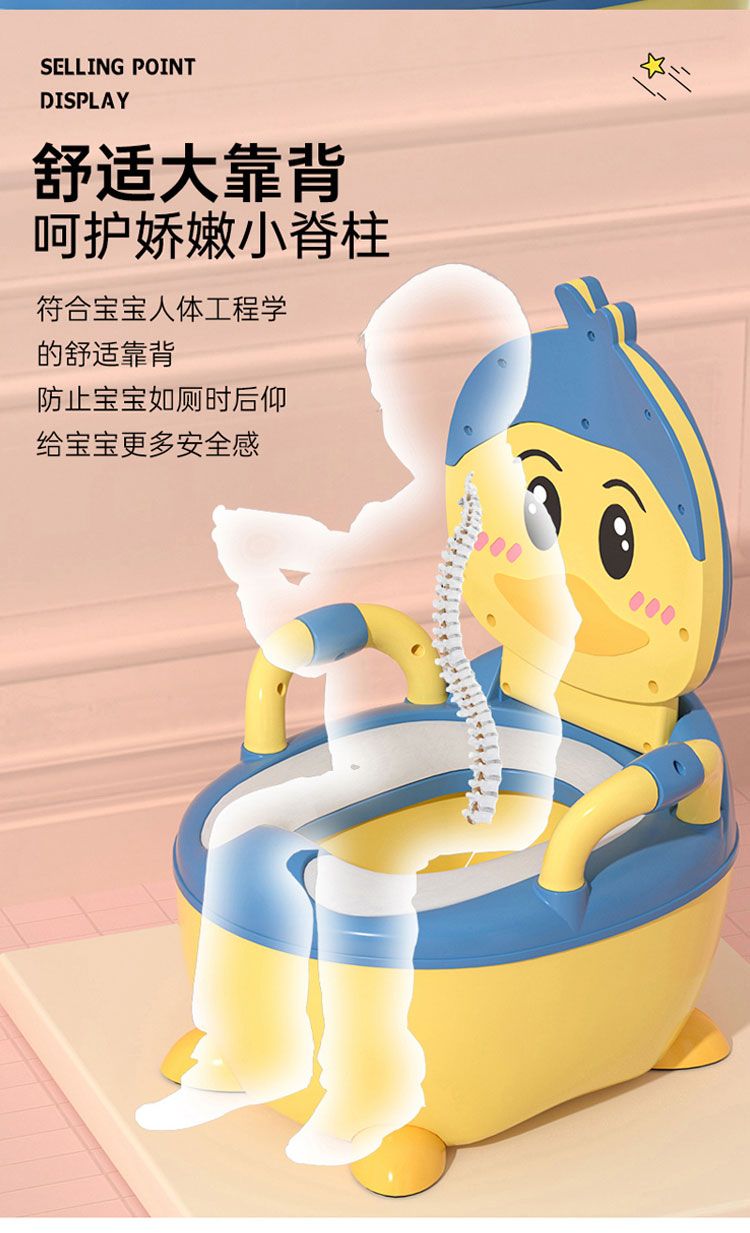 儿童马桶坐便器男大号女宝宝婴幼儿专用移动厕所家用大号便桶尿盆详情图5