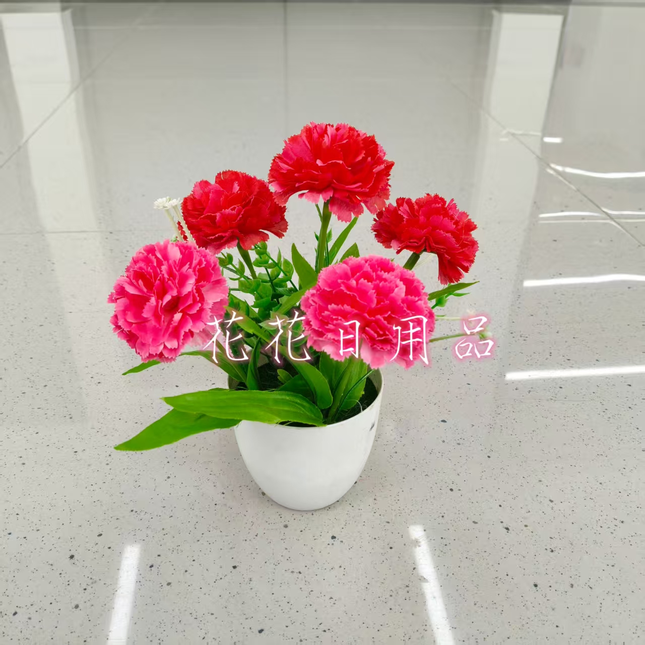 微缩模型/蝴蝶插杆/椰蛋树/多肉/韩版勾线花饰细节图