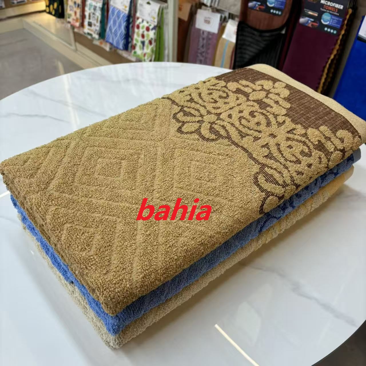 Bahia 9*170CM مناشف القطن وطرية كبيرة الحجم