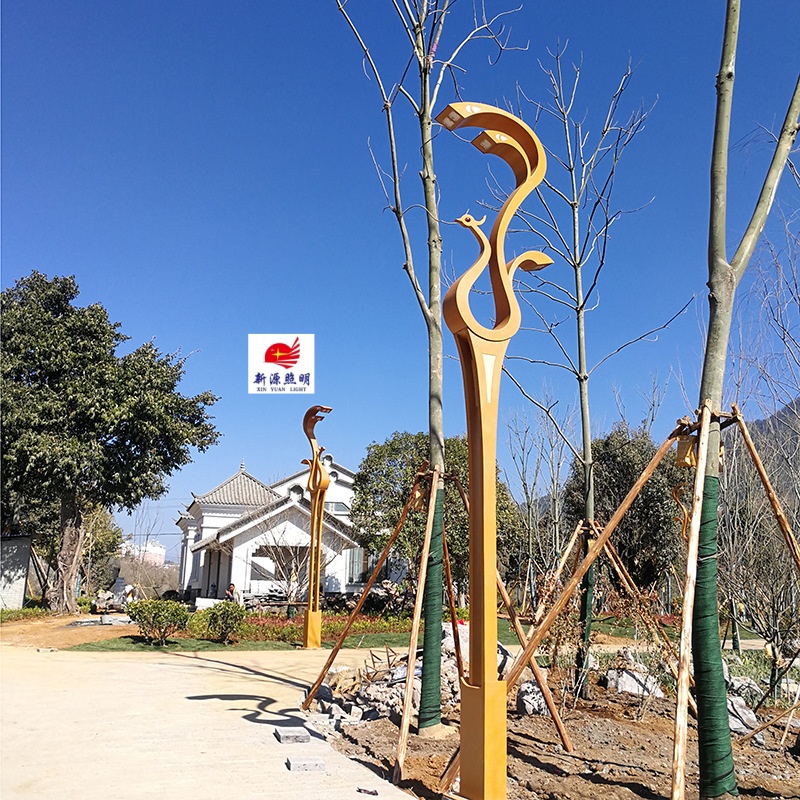 Chinese lanterns, outdoor road lighting lamps, magnolia lanterns, street lamps, municipal engineering, streets, squares, residential areas, parks and landscape lamps details Picture