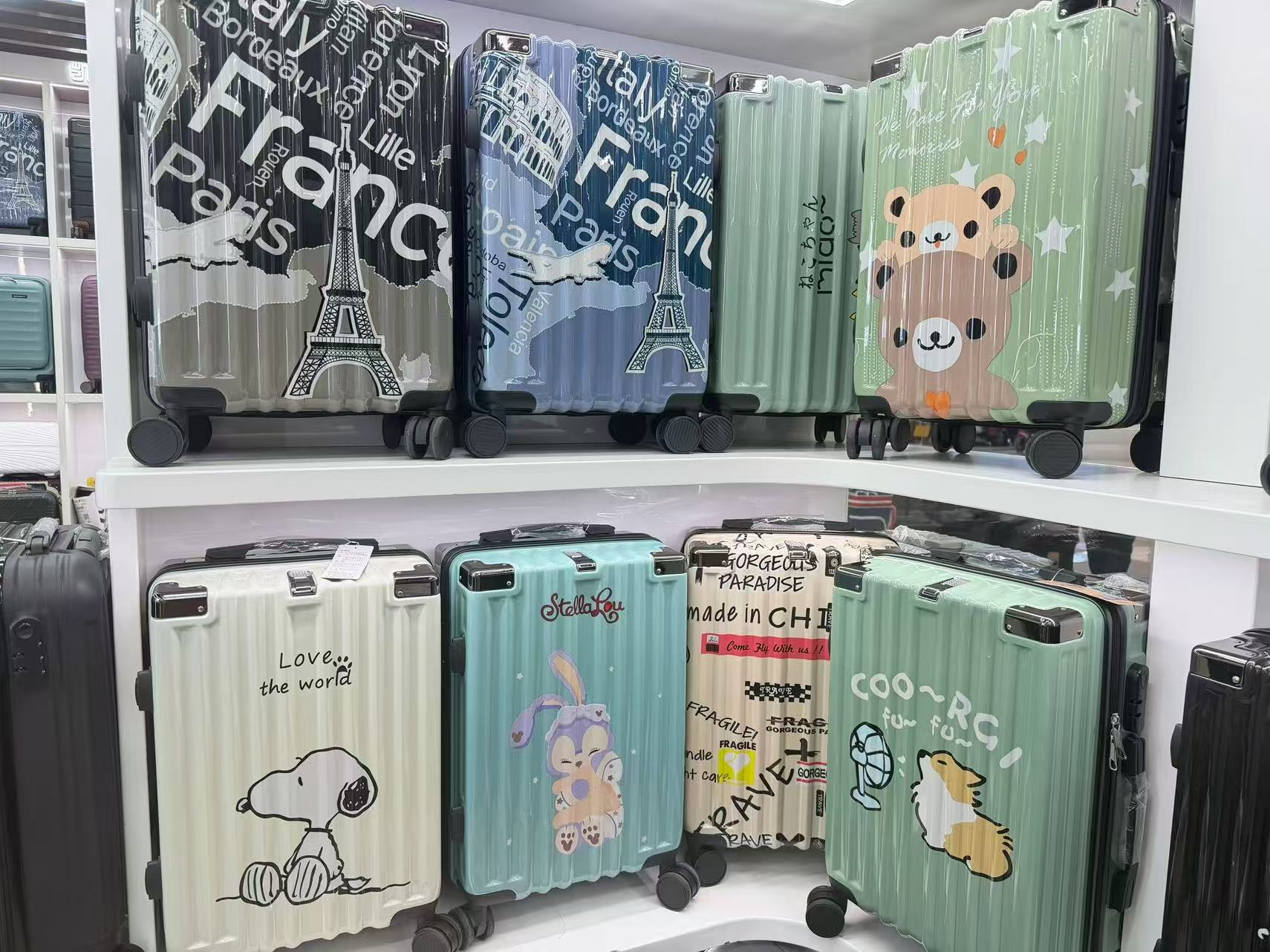 儿童pc印花旅行箱 欢迎定制各种图案