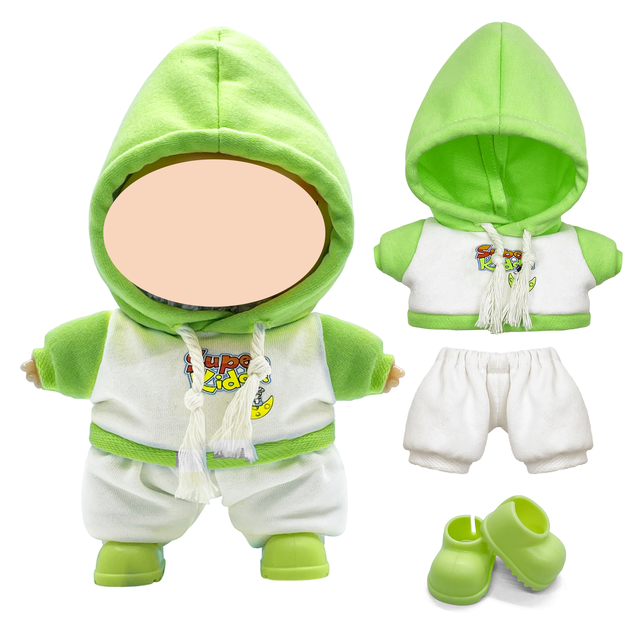 BJD Cotton doll dress-up stickers for girls' decorative baby clothes 15-17 cm cotton doll clothes Specification image