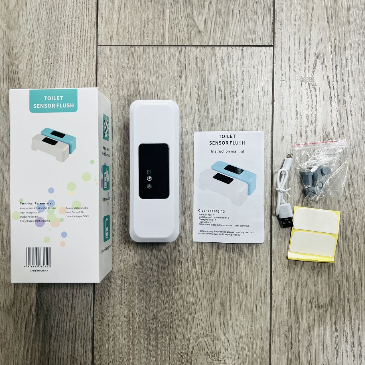 马桶感应冲水器智能感应冲水按压器解放双手卫生神器