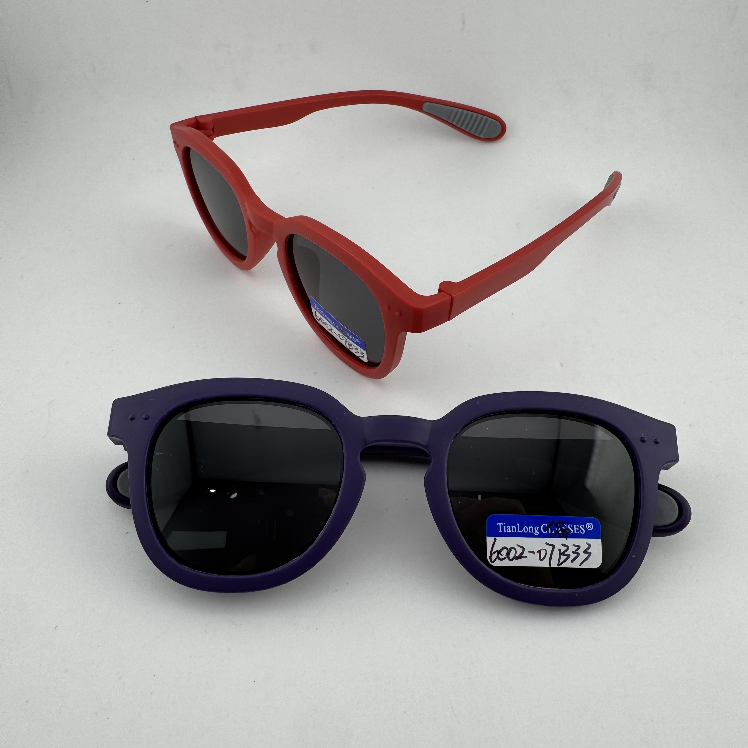 新款软硅胶儿童太阳镜潮帅遮阳防紫外线墨镜儿童太阳镜男女孩防晒眼镜护眼