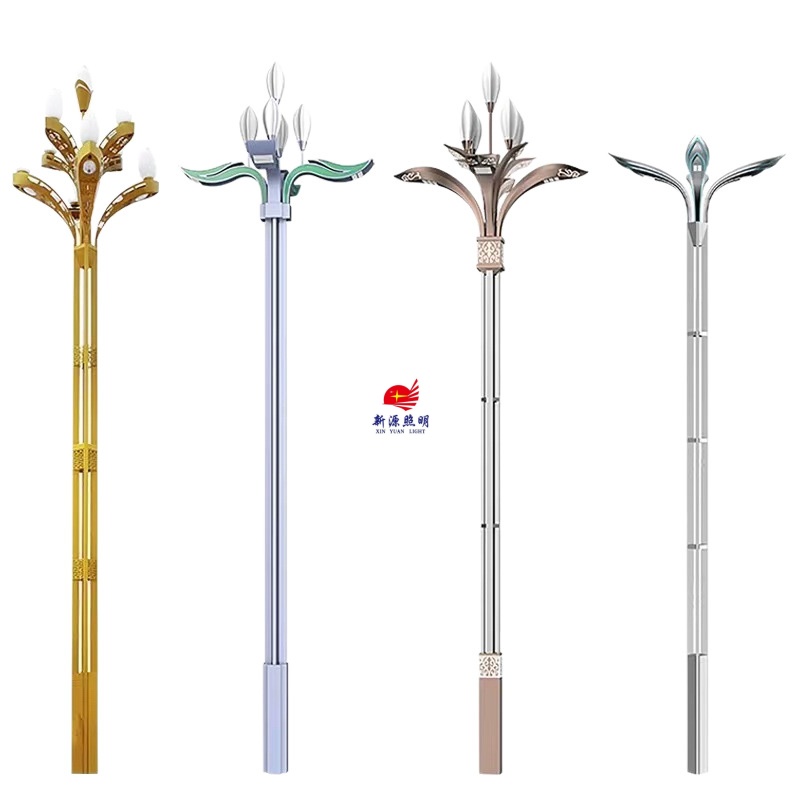 Outdoor magnolia lamps, square Chinese lanterns, solar street lamps, courtyard landscape lamps, 6-meter, 8-meter, 10-meter, 12-meter high-pole lamps Application Scenario
